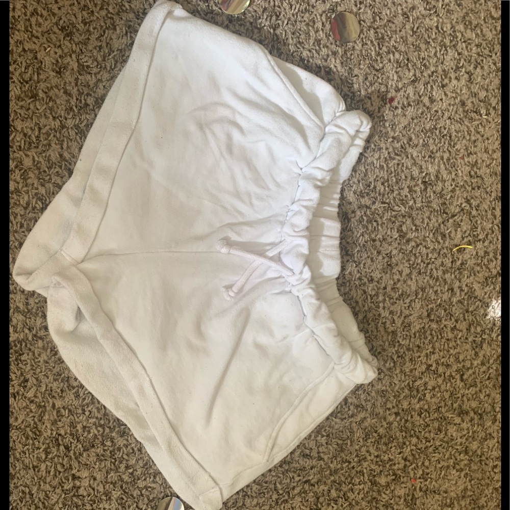 White casual shorts